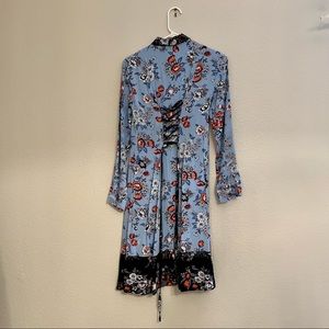 Maeve by Anthropologie Leyster Floral Shirt Dress (Size 0)